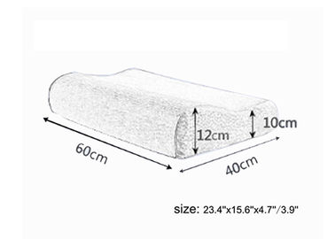 Personifizierte Breathable Maschen-Welle des Gedächtnis-Schaum-Bett-Kissen-100%