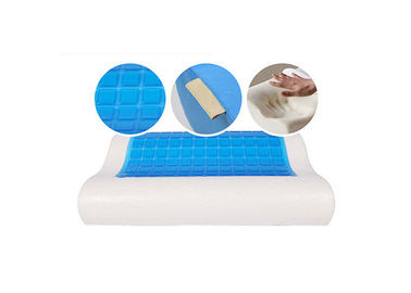 Scherzt ergonomisch das Gedächtnis-Schaum-Hals-Kissen für Nackenschmerzen, blau