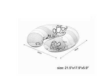 Samt-natürliches kleines Gedächtnis-Schaum-Kissen, Baby-Fütterungskissen U-förmig