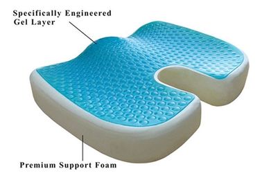 Gedächtnis-Schaum-Kissen Gel-erhöhte Komfort-Seat Soem, Gel-Steißbein-Seat-Kissen