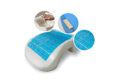 Komfort-weiches Gedächtnis-Schaum-Kissen mit abkühlendem Gel-blauem Samt-Gewebe