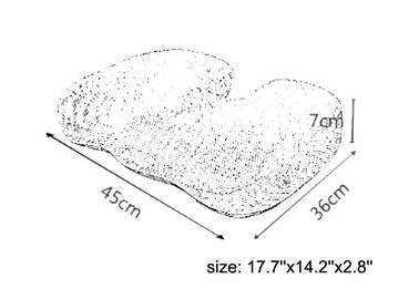 Decubitus Gedächtnis-Schaum-Steißbein-Kissen-Computer-Stuhl-Seat-Antikissen