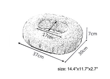 Polyester-Gel-Seat-Kissen-Gedächtnis-Schaum-Ring-Kissen für Hämorriden