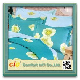 Polyester/Baumwoll-Hotel-Baumwoll-Bettlaken/-bettwäsche bedeckt Satz-Haupt- Gewebe-Microfiber-Drucken