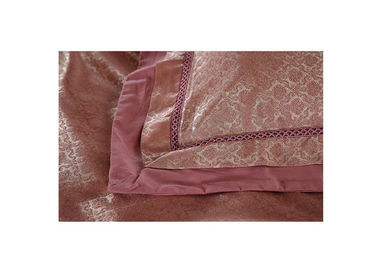 Zeitgenössische Tencel-Bettwäsche-Luxusbettwäsche-Silk Steppdecken-Rosa-Kissenbezug