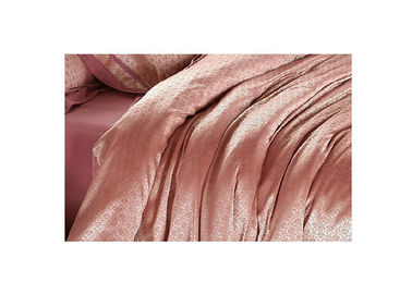 Zeitgenössische Tencel-Bettwäsche-Luxusbettwäsche-Silk Steppdecken-Rosa-Kissenbezug